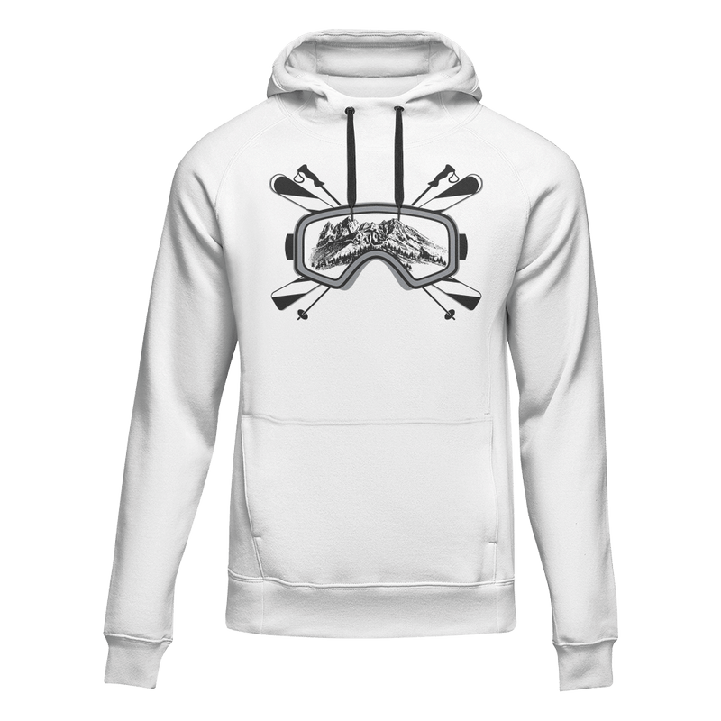 Load image into Gallery viewer, Ski Goggles Adult Fleece Hoodie