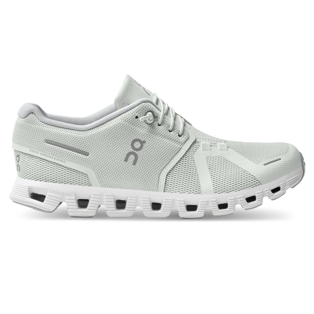 Women's On Cloud 5, Ice/White, 10 B Medium - Skoutley Outdoors LLC