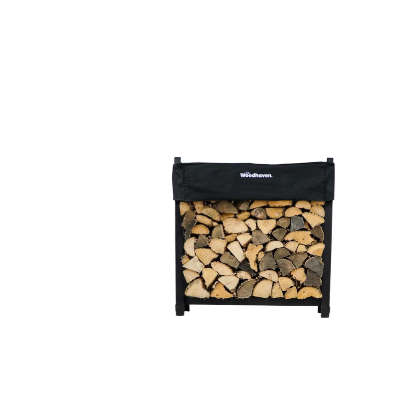 Load image into Gallery viewer, 3 ft Steel Firewood Rack Holds 1/8 Cord Woodhaven