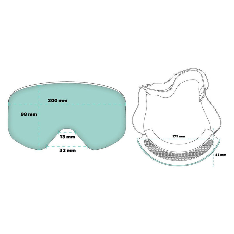 Load image into Gallery viewer, "Bunny Slope Dropout” SNOW G's Polarized Goggles