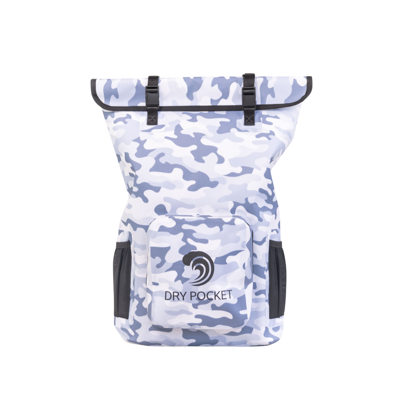 Load image into Gallery viewer, Waterproof Floating Backpack Dry Bag - Snow Camo