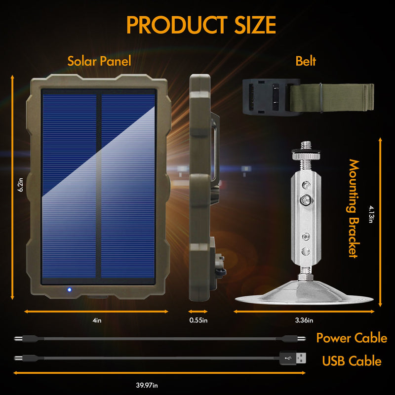 Load image into Gallery viewer, Rexing Universal Solar Panel For Trail Cameras