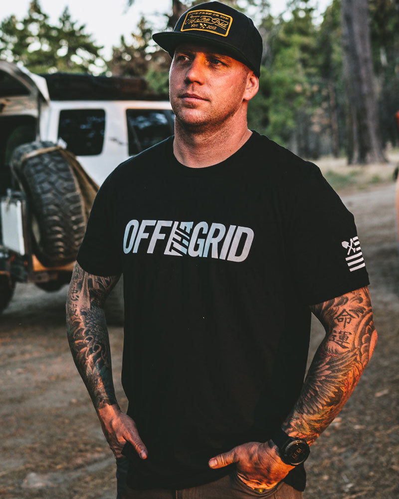 Load image into Gallery viewer, Off The Grid Solid Logo S/S Tee Shirt