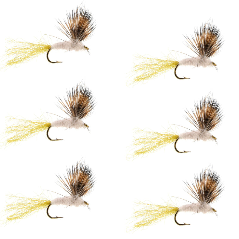 Load image into Gallery viewer, Sparkle Dun Pale Morning Dun PMD Mayfly 6 Flies Hook size 18