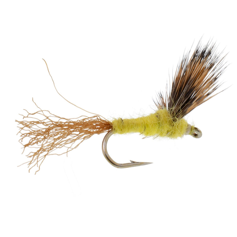 Load image into Gallery viewer, Sparkle Dun Pale Morning Dun PMD Yellow Body Mayfly 12 Flies Hook size 16