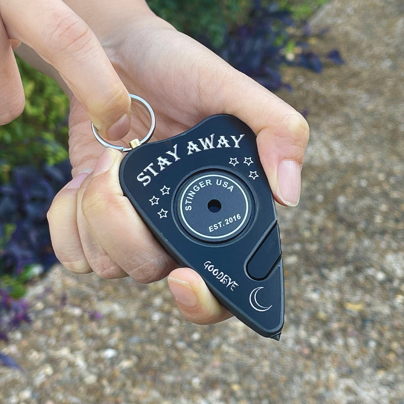 Load image into Gallery viewer, Secure Alert Personal Safety Keychain Alarm (Black Stay Away)