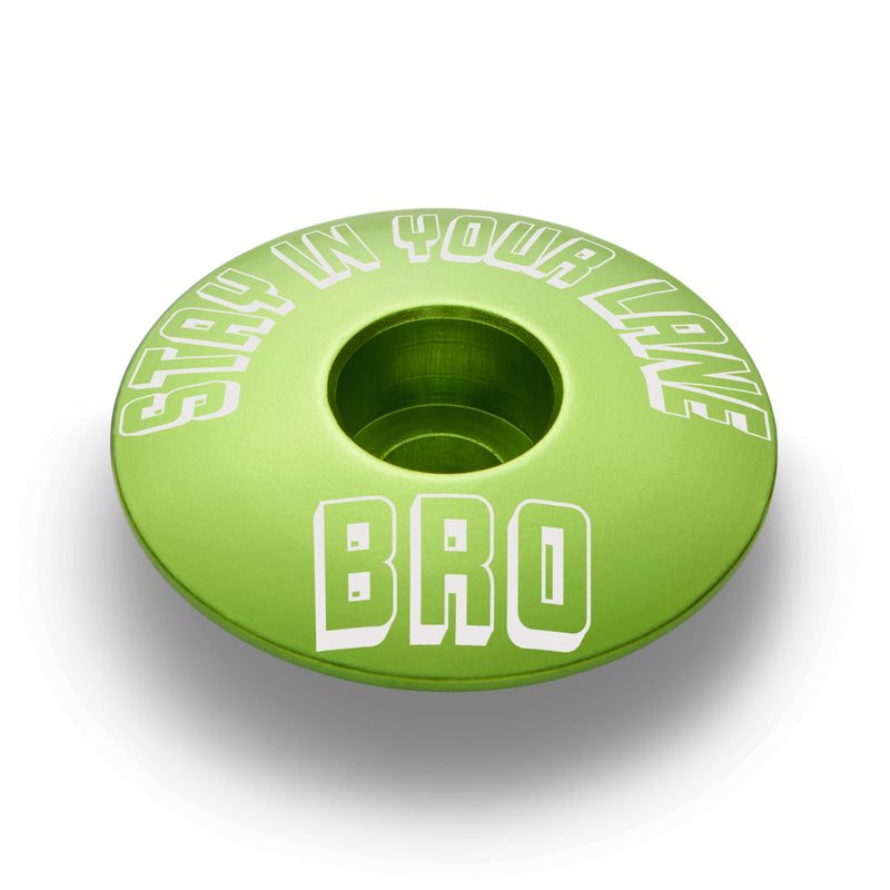 Load image into Gallery viewer, Stay In Your Lane, Bro - Bicycle Headset Cap