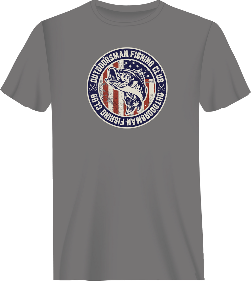 Load image into Gallery viewer, Outdoorsman Fishing Club Patriotic Man T-Shirt
