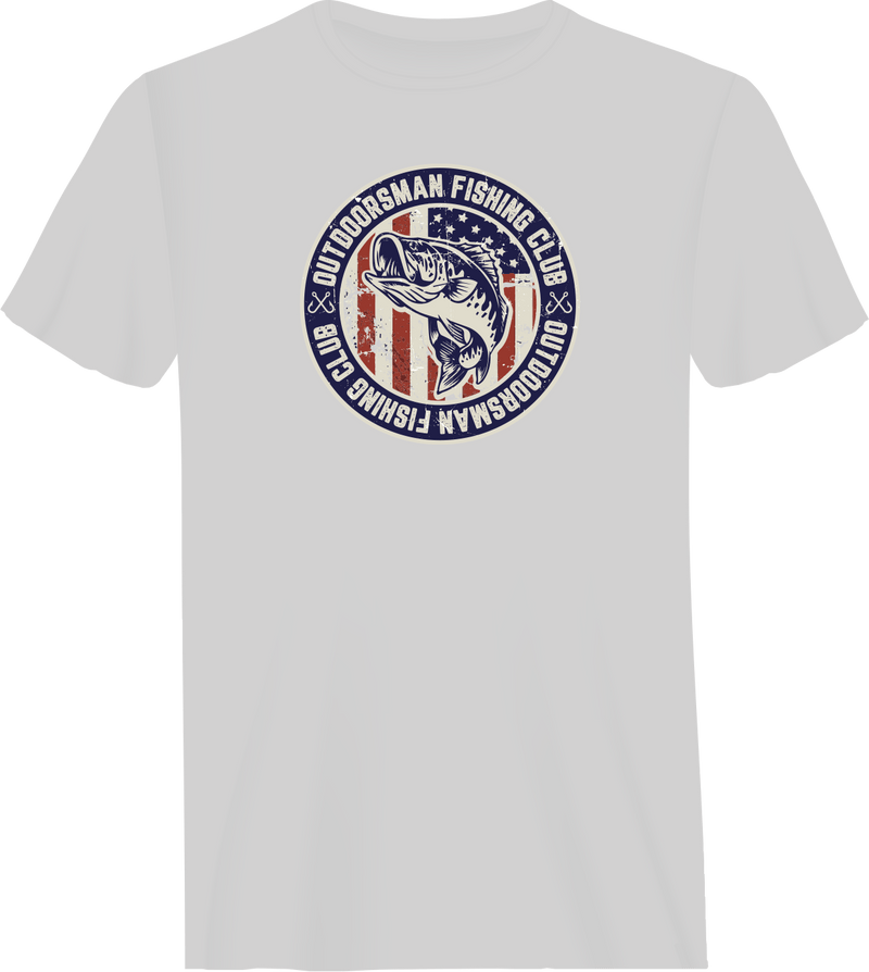 Load image into Gallery viewer, Outdoorsman Fishing Club Patriotic Man T-Shirt