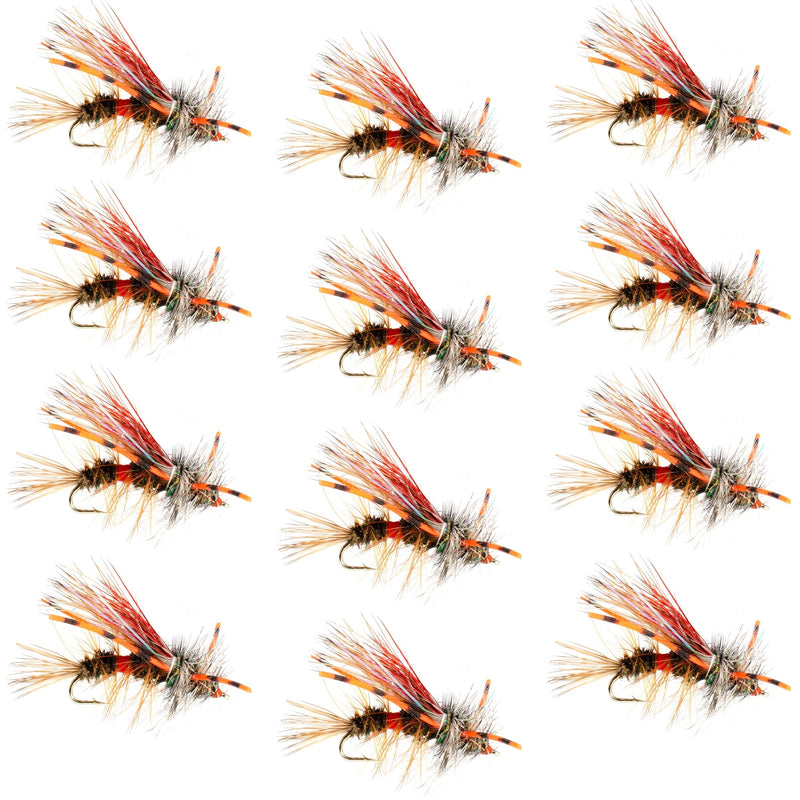 Load image into Gallery viewer, Kaufmann's Royal Crystal Stimulator Rubber Legs Dry Fly - 1 Dozen Flies Hook Size 10