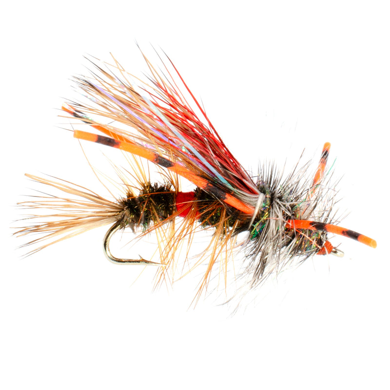 Load image into Gallery viewer, 3 Pack Kaufmann's Royal Crystal Stimulator Rubber Legs Dry Fly - Hook Size 12
