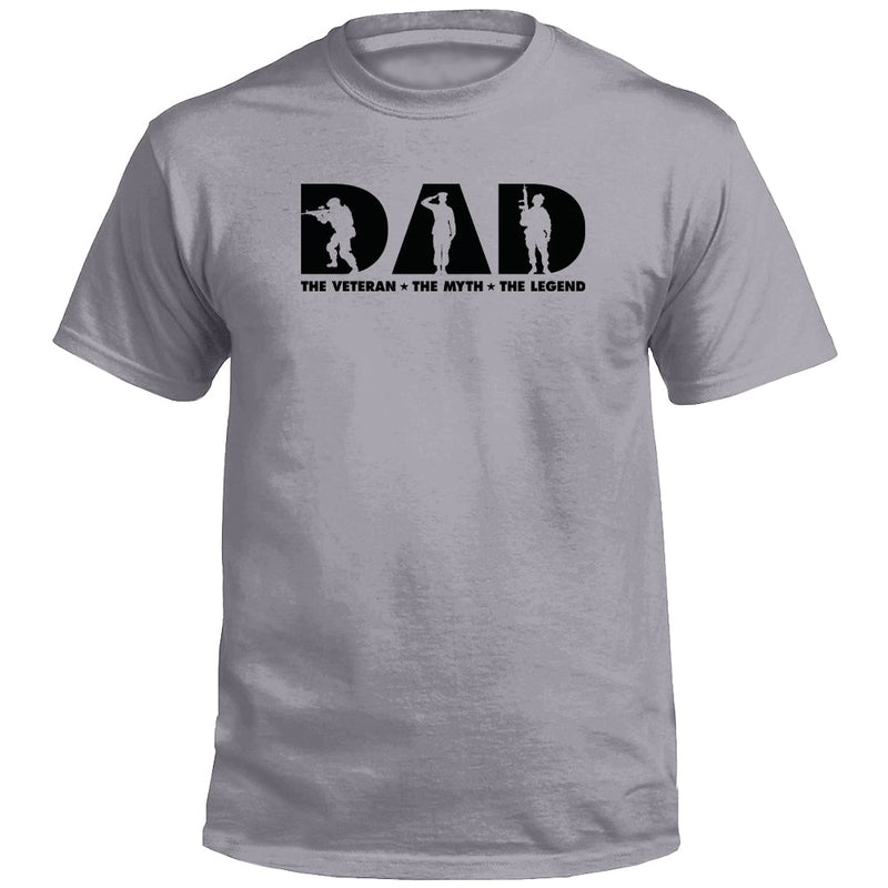Load image into Gallery viewer, Dad The Veteran The Myth The Legend (Front)