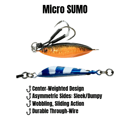Load image into Gallery viewer, Sumo & Mercenary Micro Slow Pitch Jig – 4-Pack – 10g & 15g