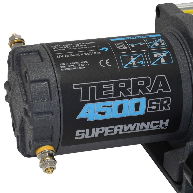 Load image into Gallery viewer, Superwinch Terra 4500SR 12v Synthetic Rope Winch