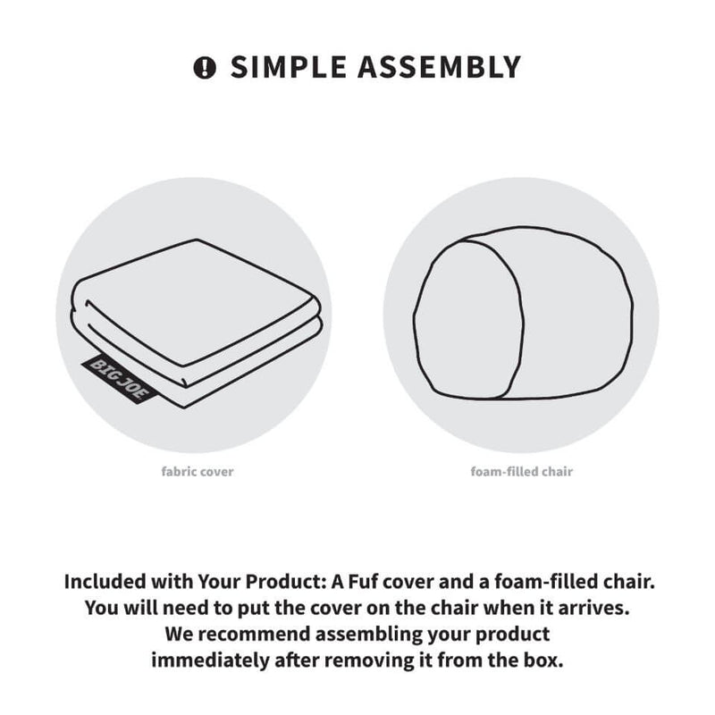 Load image into Gallery viewer, Fuf® 4Ft Foam Bean Bag
