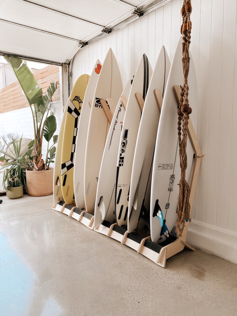 Load image into Gallery viewer, THE LINEUP Freestanding Surfboard Rack