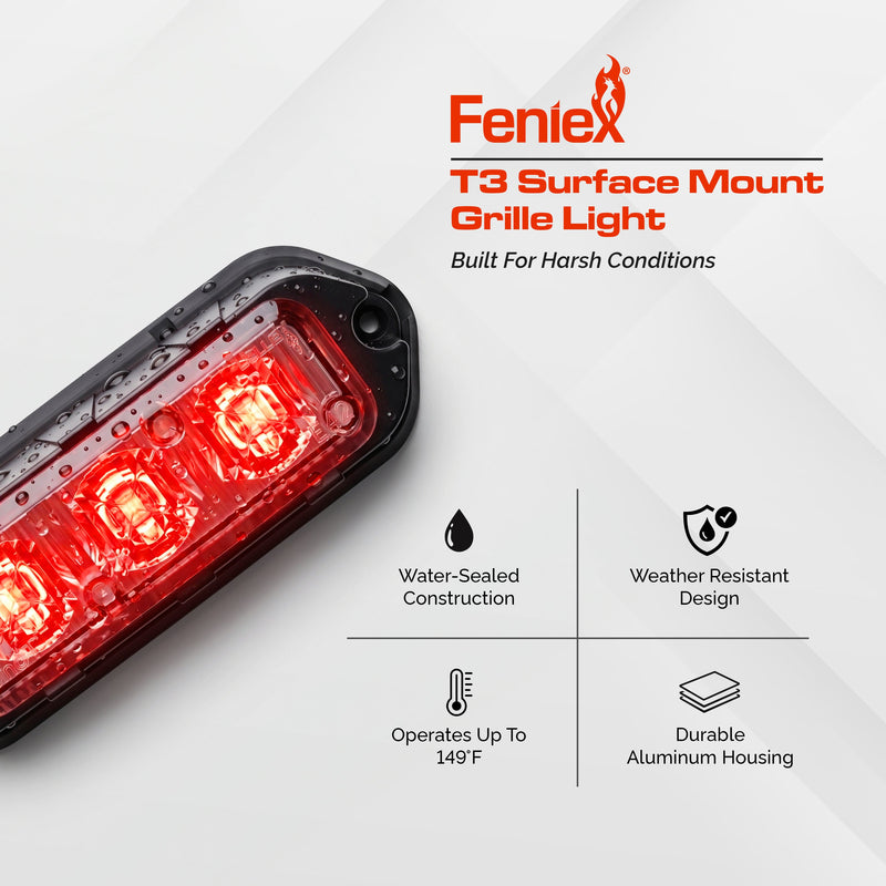 Load image into Gallery viewer, Feniex T3 Surface Mount Grille Light