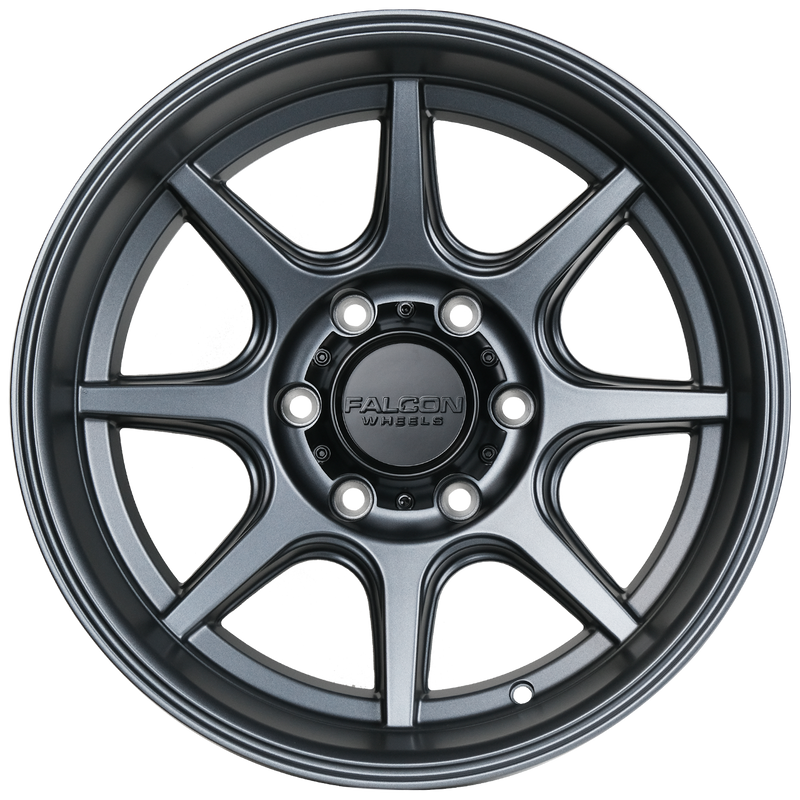Load image into Gallery viewer, T8 "Seeker"- Matte Gunmetal 17x9 6x139.7