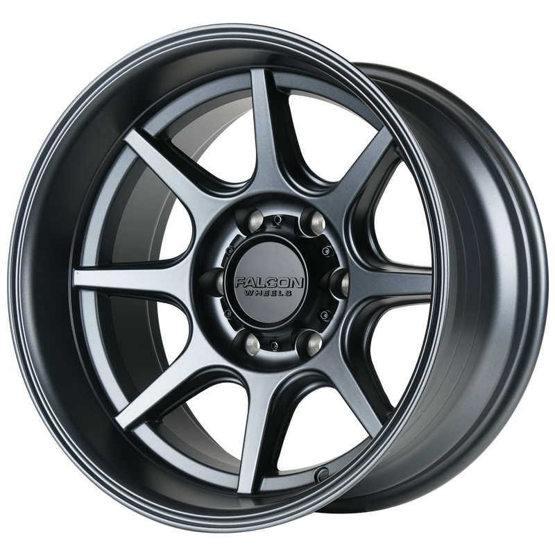 Load image into Gallery viewer, T8 "Seeker"- Matte Gunmetal 17x9 6x139.7