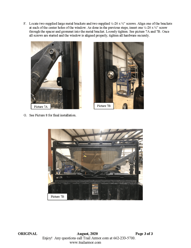 Load image into Gallery viewer, Trail Armor Rear Windshield for 2013-2022 Polaris Ranger 900 / 1000
