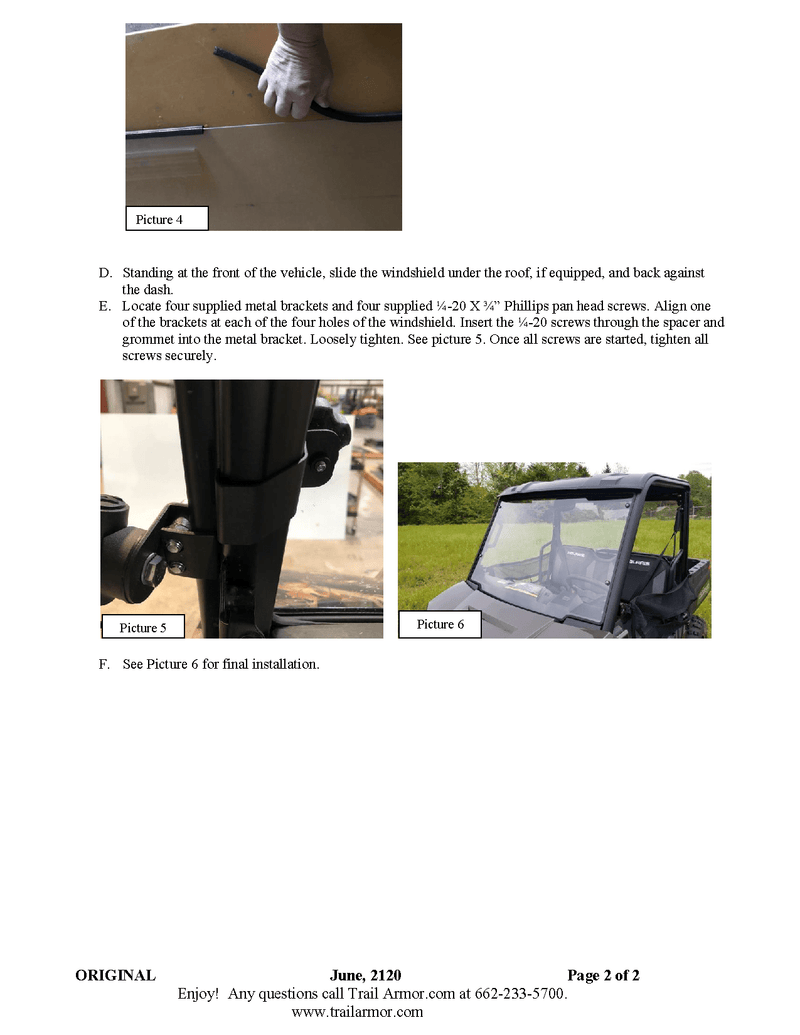 Load image into Gallery viewer, Trail Armor Full Windshield for2017-21 Polaris Ranger crew Midsize 500 Model