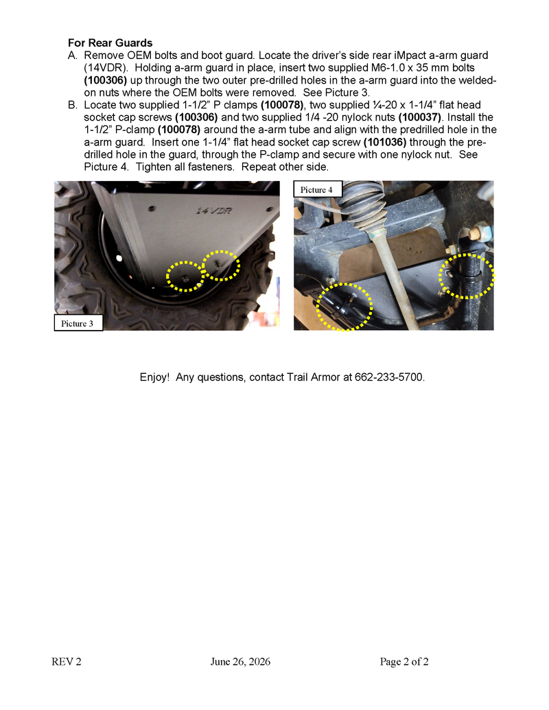 Load image into Gallery viewer, Trail Armor Yamaha Viking and Viking VI iMpact A-Arm Front and Rear Guards 2014 - 2024