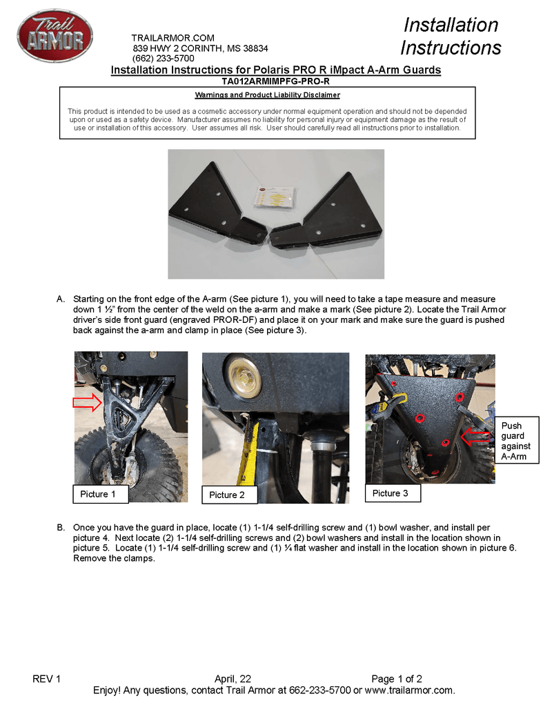 Load image into Gallery viewer, Trail Armor iMpact Front Arm Guards for Polaris Turbo R / Pro R