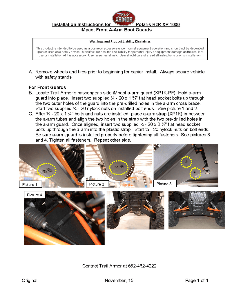 Load image into Gallery viewer, Trail Armor iMpact Front Arm Guards for 2014-23 RZR XP 1000 / Turbo