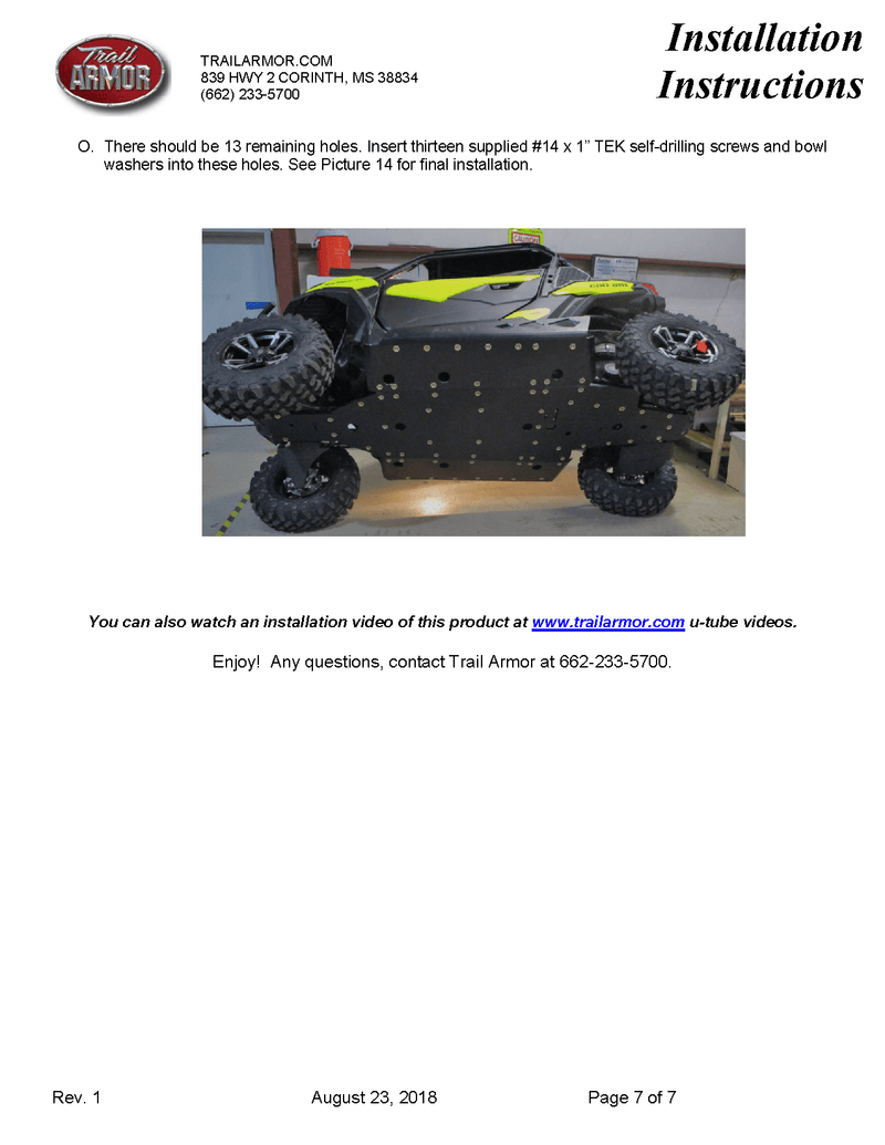 Load image into Gallery viewer, Trail Armor Skid Plate for 2018-19 Can-Am Maverick Trail / Sport