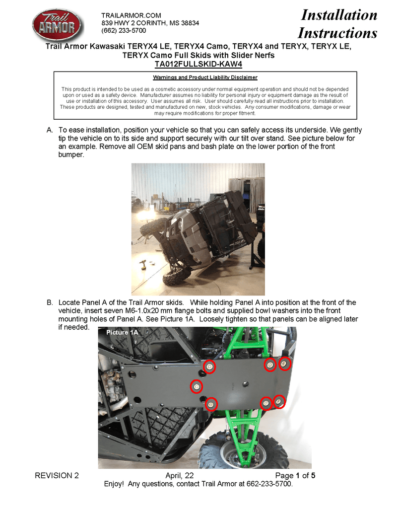Load image into Gallery viewer, Trail Armor Full Skid Plate for 2012+ kawasaki Teryx / Teryx4