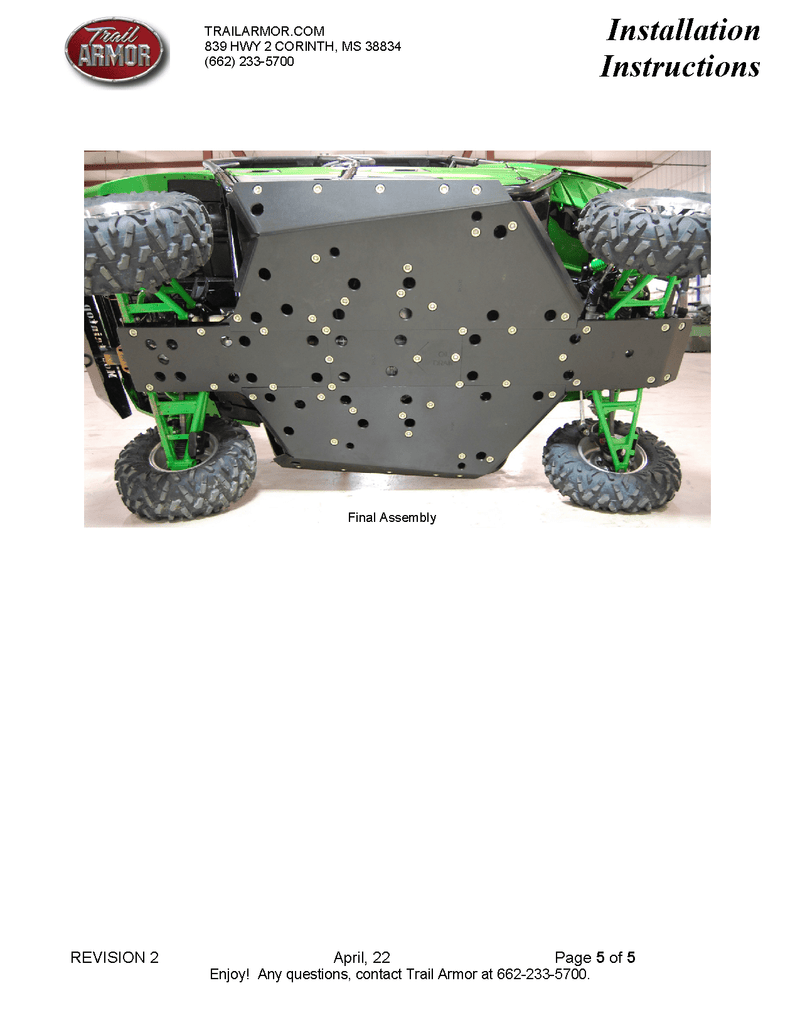 Load image into Gallery viewer, Trail Armor Full Skid Plate for 2012+ kawasaki Teryx / Teryx4