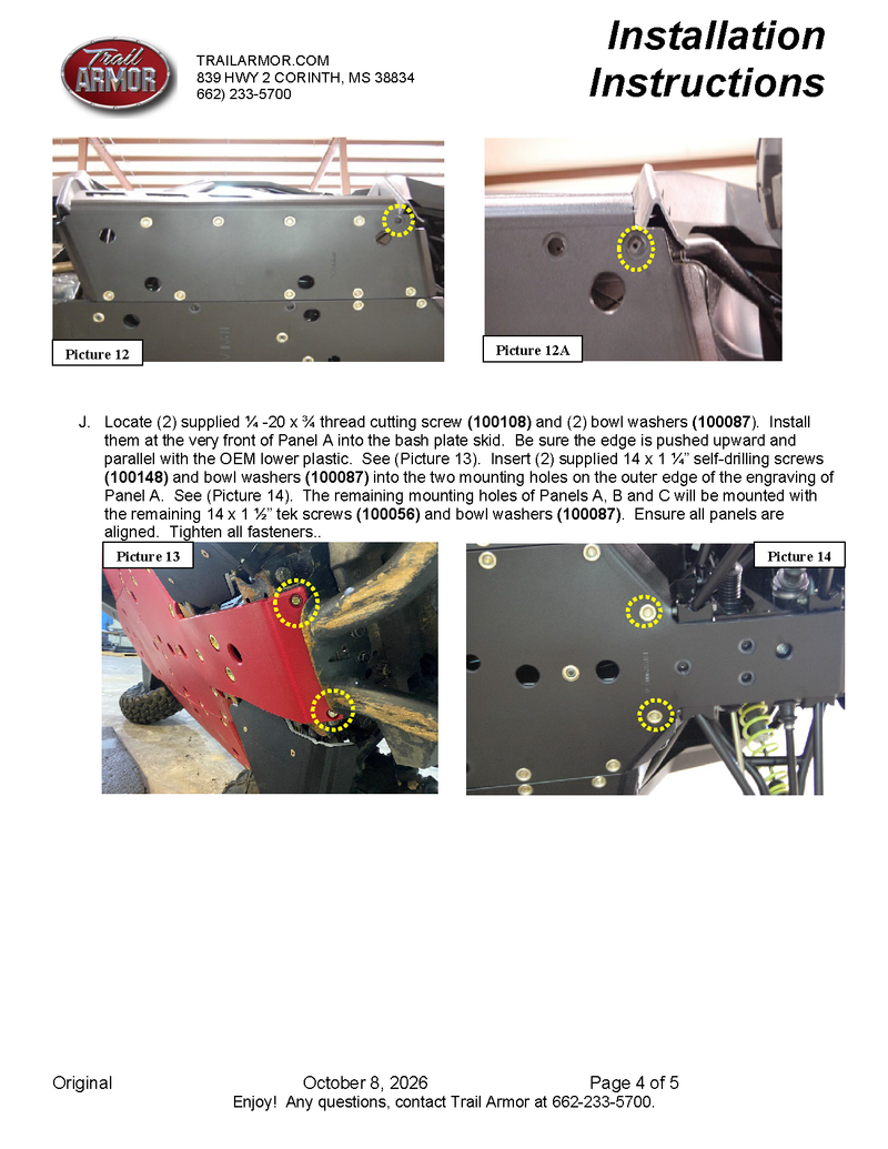 Load image into Gallery viewer, Trail Armor Polaris RZR Trail, Trail S 900 and Trail S 1000 Full Skids with Slider Nerfs or Trimmed for Polaris Kick Out Steel Rock Sliders 2021 - 2026