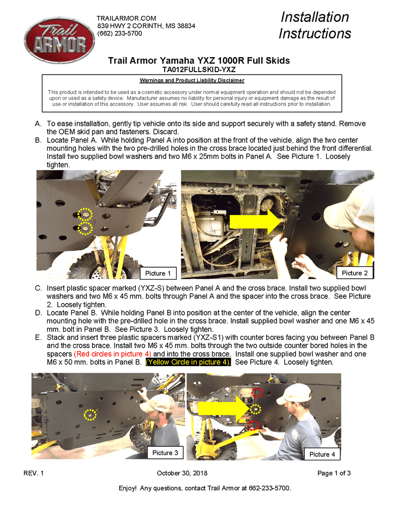 Load image into Gallery viewer, Trail Armor Skid Plate for 2016+ Yamaha YXZ1000R