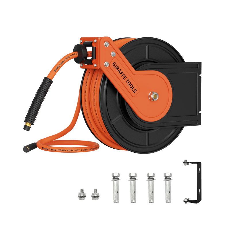 Load image into Gallery viewer, Retractable Air Hose Reel-Alloy Steel Reel-3/8in 25ft-50ft