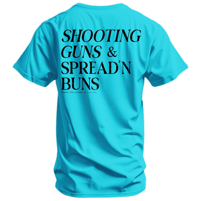 Load image into Gallery viewer, Shooting Guns & Spread'n Buns Men's T-Shirt