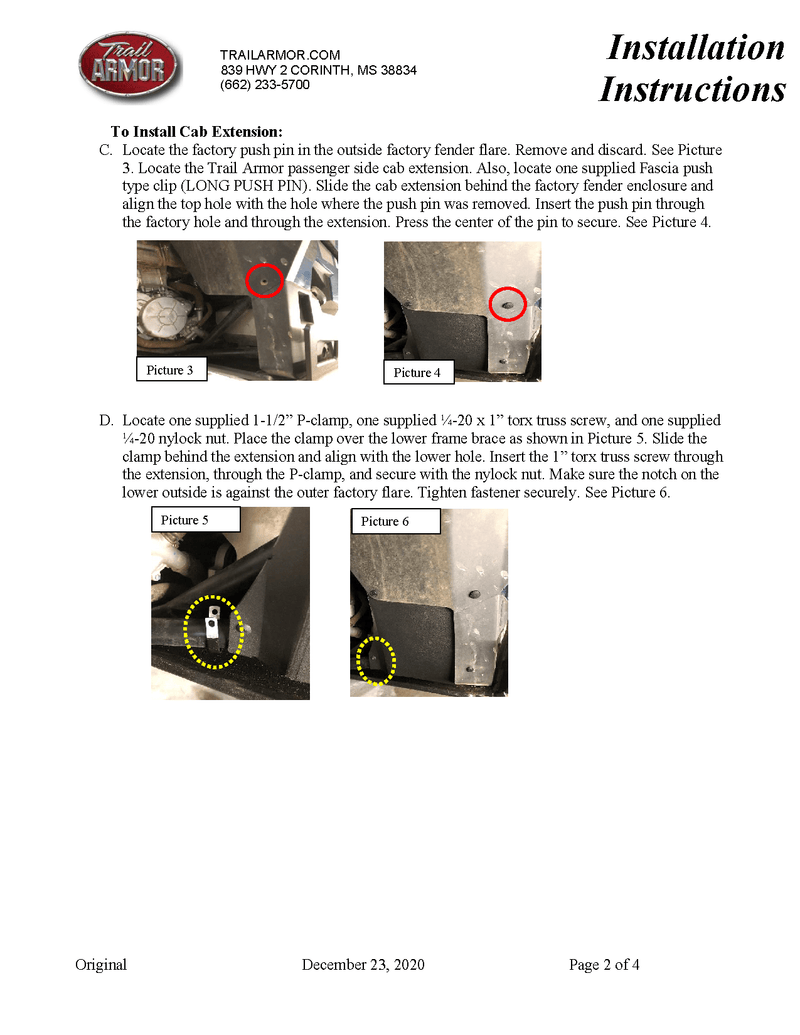 Load image into Gallery viewer, Trail Armor Mud Flap Fender Extensions for Polaris General XP 1000 / XP 1000 4