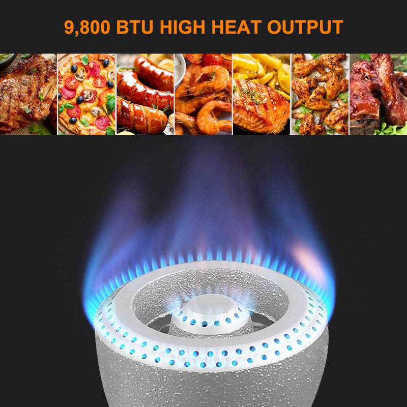 Load image into Gallery viewer, Camplux Single Burner Propane Stove 9,800 BTU, Portable Gas Stoves