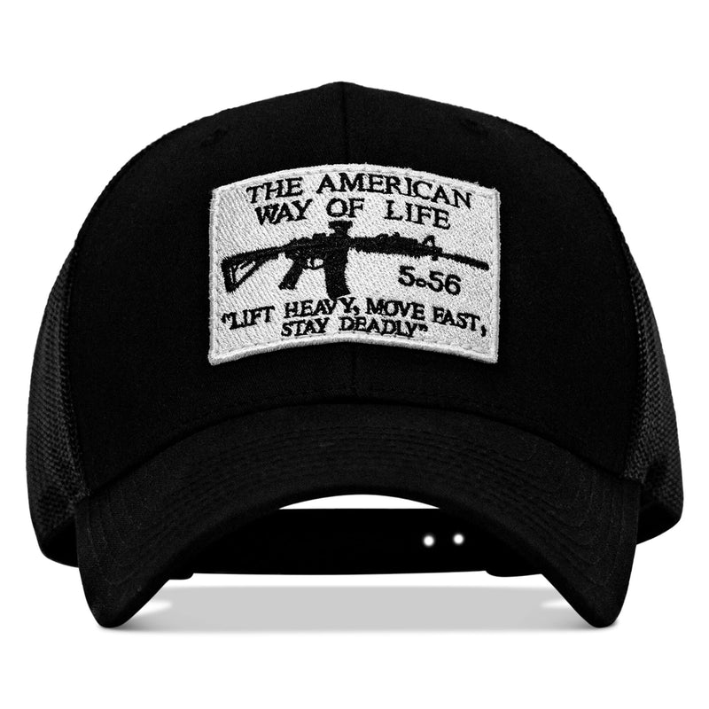 Load image into Gallery viewer, American Way Of Life White Patch Snapback Hat