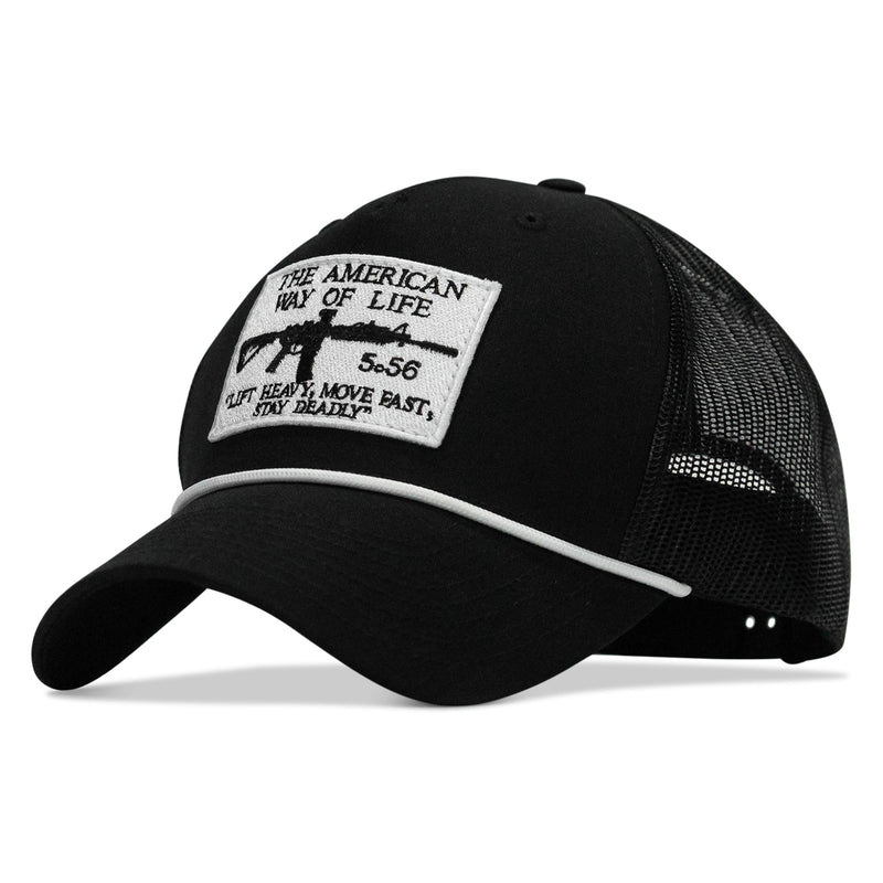 Load image into Gallery viewer, American Way Of Life White Patch Rope Snapback