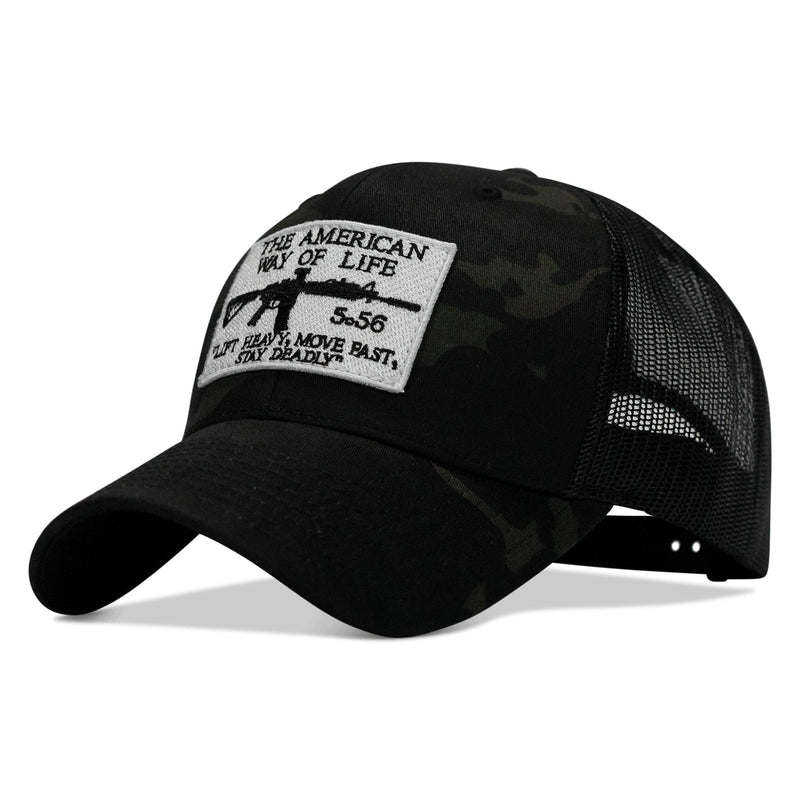 Load image into Gallery viewer, American Way Of Life White Patch Snapback Hat