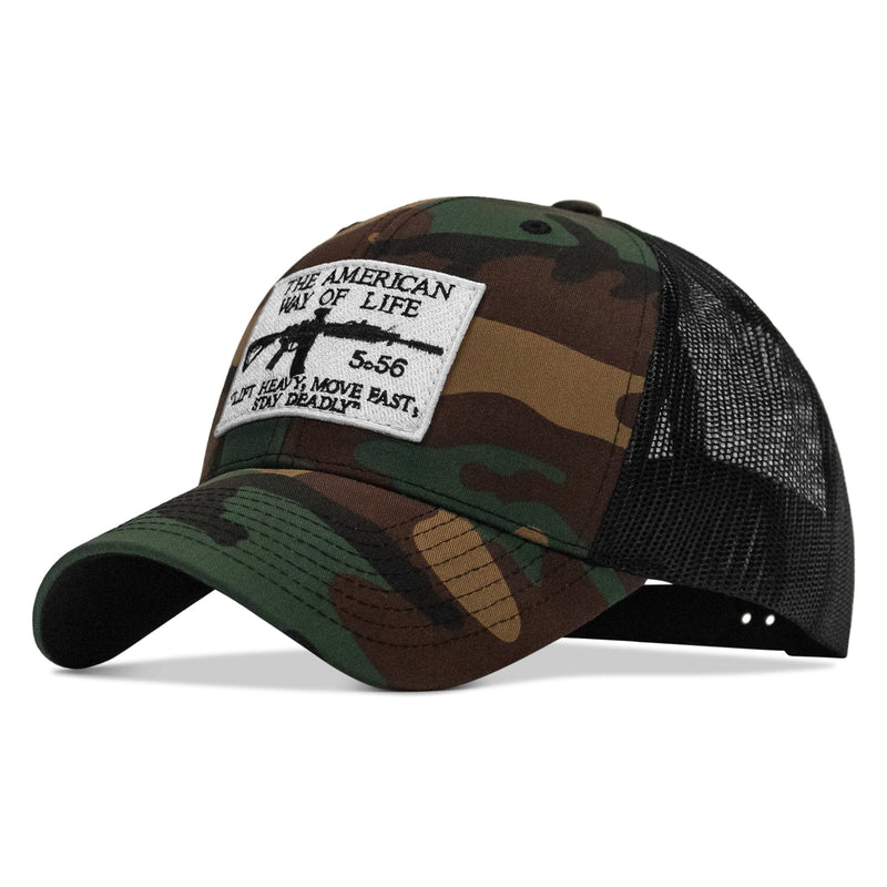 Load image into Gallery viewer, American Way Of Life White Patch Snapback Hat