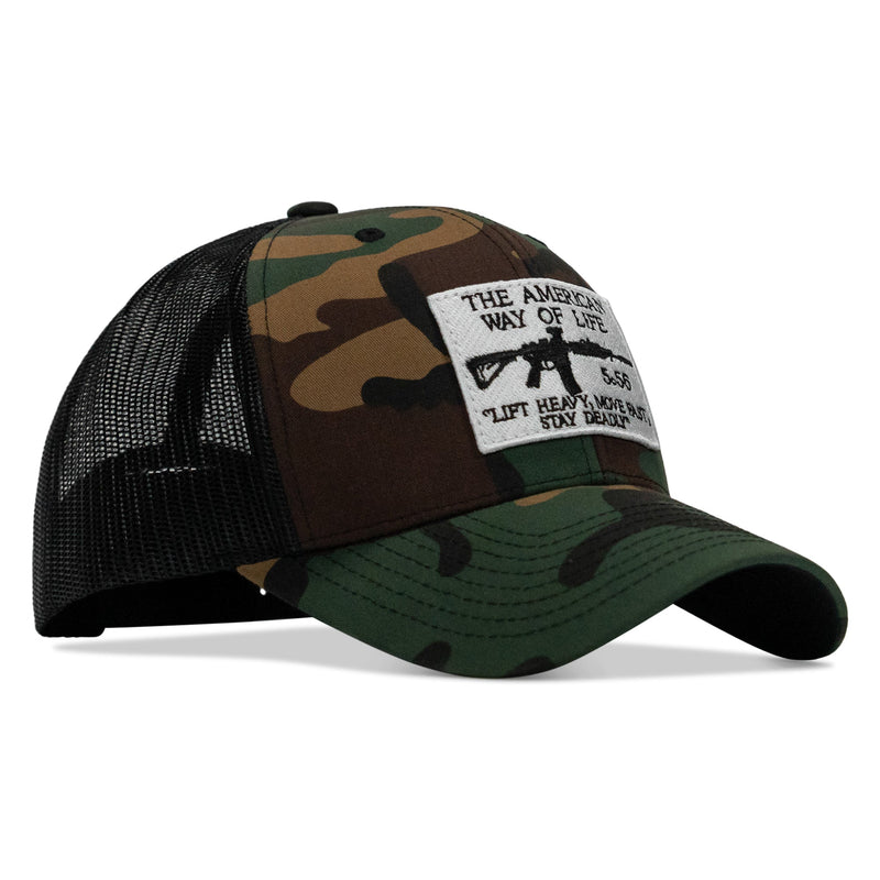 Load image into Gallery viewer, American Way Of Life White Patch Snapback Hat