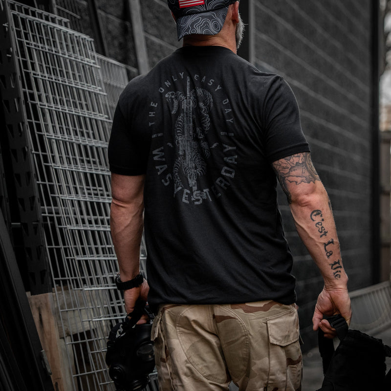 Load image into Gallery viewer, Only Easy Day Was Yesterday Rifle Men's T-Shirt