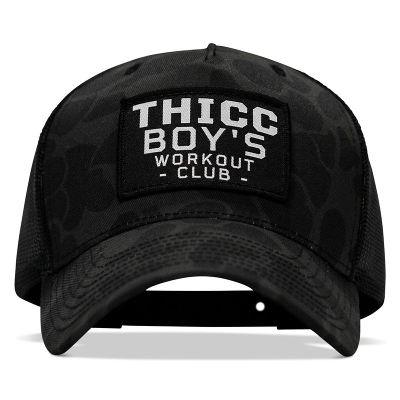 Load image into Gallery viewer, Thicc Boys Workout Patch Snapback Hat