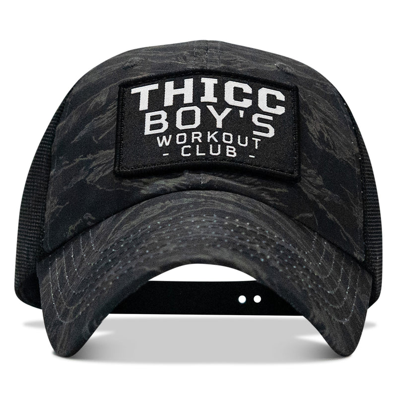 Load image into Gallery viewer, Ripstop Thicc Boys Workout Club Patch Tactical Ripstop Mesh Snapback Hat