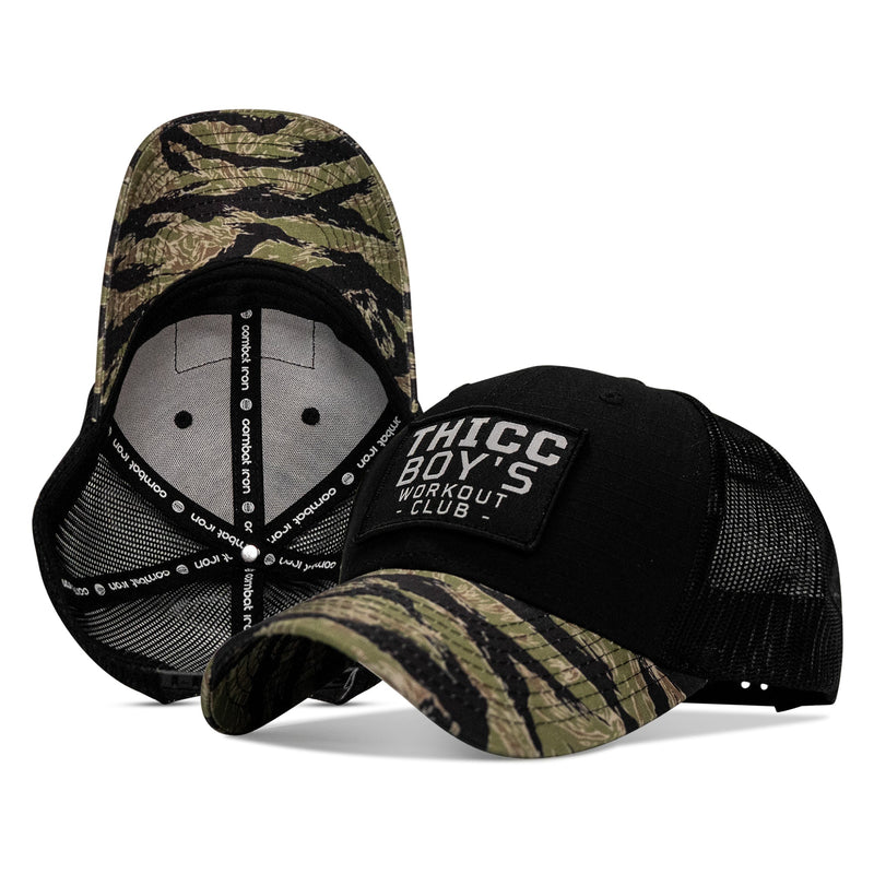 Load image into Gallery viewer, Thicc Boys Workout Club Patch Original Ripstop Snapback Hat