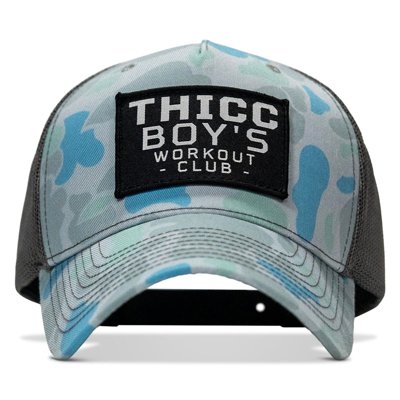 Load image into Gallery viewer, Thicc Boys Workout Patch Snapback Hat