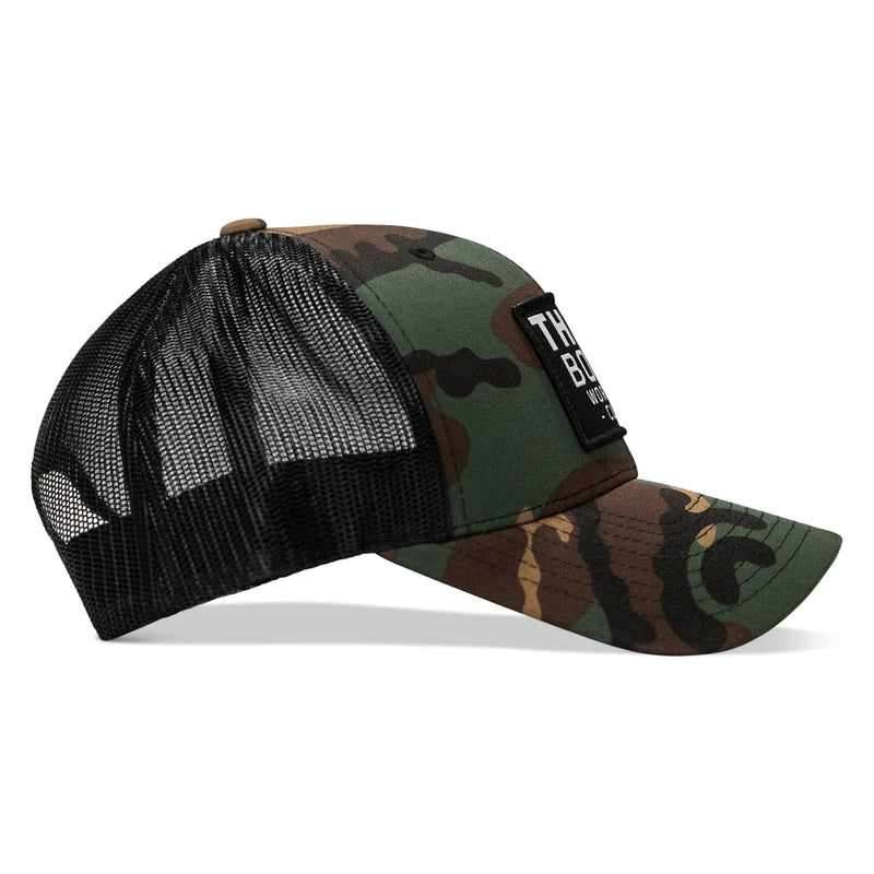 Load image into Gallery viewer, Thicc Boys Workout Patch Snapback Hat