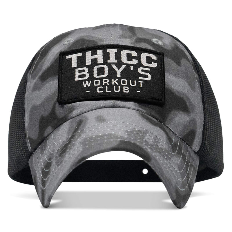 Load image into Gallery viewer, Ripstop Thicc Boys Workout Club Patch Tactical Ripstop Mesh Snapback Hat