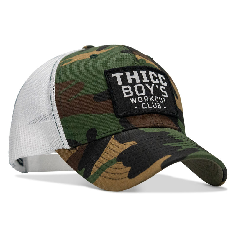 Load image into Gallery viewer, Thicc Boys Workout Patch Snapback Hat